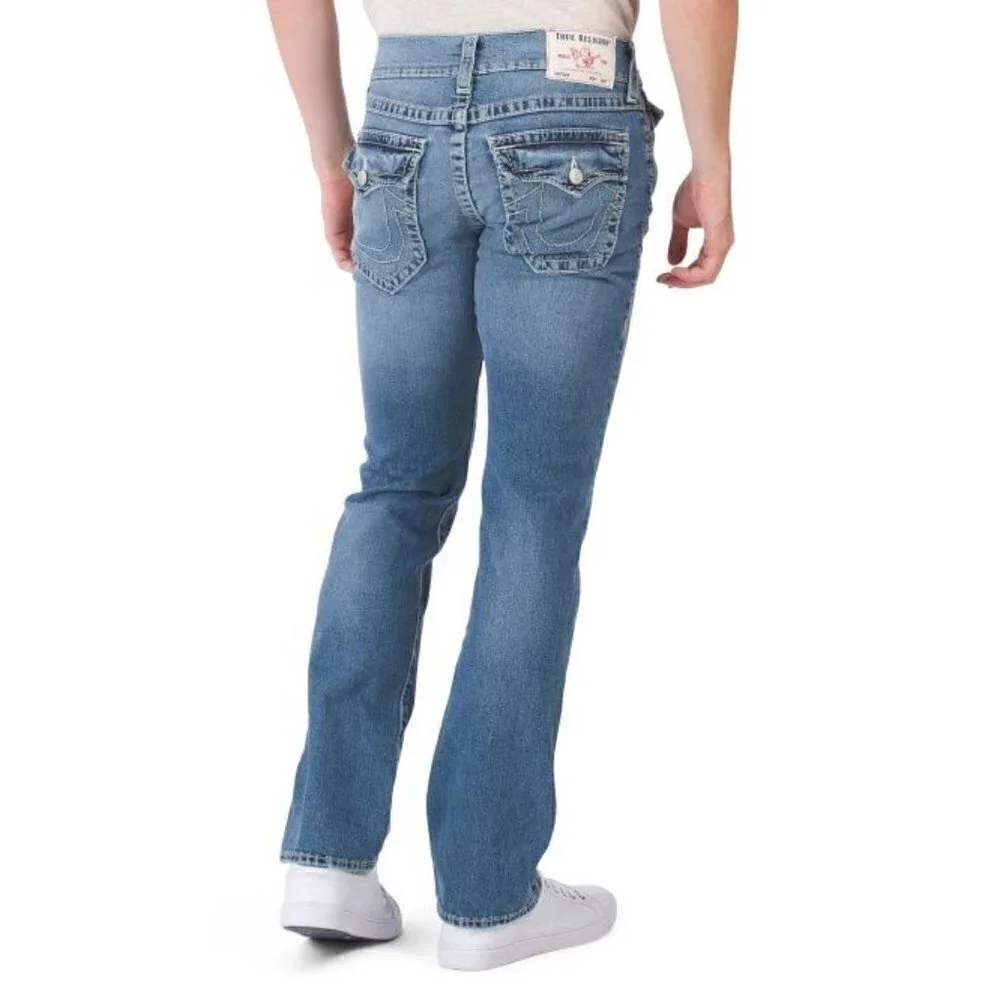 New - TRUE RELIGION Ricky Flap Big T Jeans BEACH Men | 36